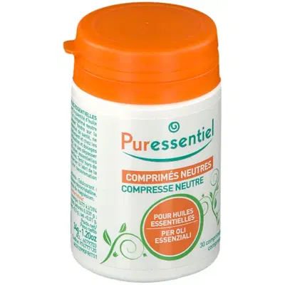 PURESSENTIEL COMPRESSE NEUTRE PER OLI ESSENZIALI 30 COMPRESSE PURESSENTIEL COMPRESSE NEUTRE PER OLI ESSENZIALI 30 COMPRESSE