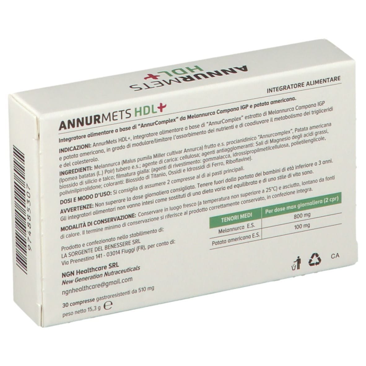 ANNURMETS HDL+ 30 COMPRESSE