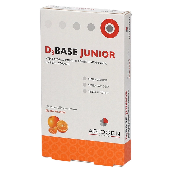 D3 Base Junior 30 Caramelle Gommose Arancia