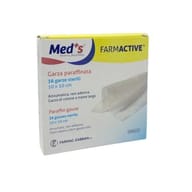 GARZA MEDS FARMACTIVE PARAFFINATA STERILE 10X10 CM SCATOLA 36 PEZZI