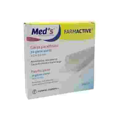 GARZA MEDS FARMACTIVE PARAFFINATA STERILE 10X10 CM SCATOLA 36 PEZZI