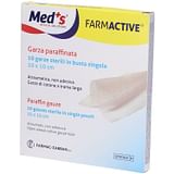 GARZA FARMACTIVE PARAFFINATA 10X10CM 10 PEZZI