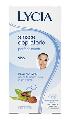 Lycia Perfect Touch Viso 20 strisce depilatorie per il viso 12 pezzi