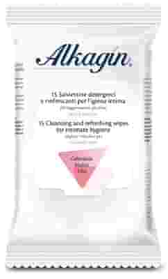 ALKAGIN SALVIETTINE DETERGENTI E RINFRESCANTI PER L'IGIENE INTIMA PH LEGGERMENTE ALCALINO SENZA ALCOOL 15 PEZZI CALENDULA MALVA E TILIA