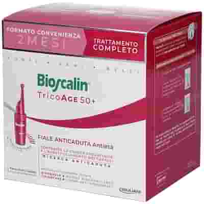 BIOSCALIN TRICOAGE 50+ 20 FIALE ANTICADUTA ANTIETA' DOPPIA TAGLIO PREZZO
