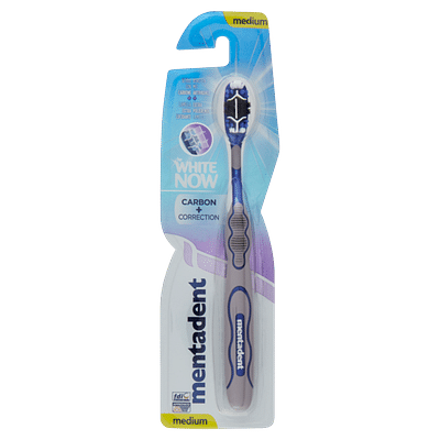 MENTADENT SPAZZOLINO WHITE NOW CARBON