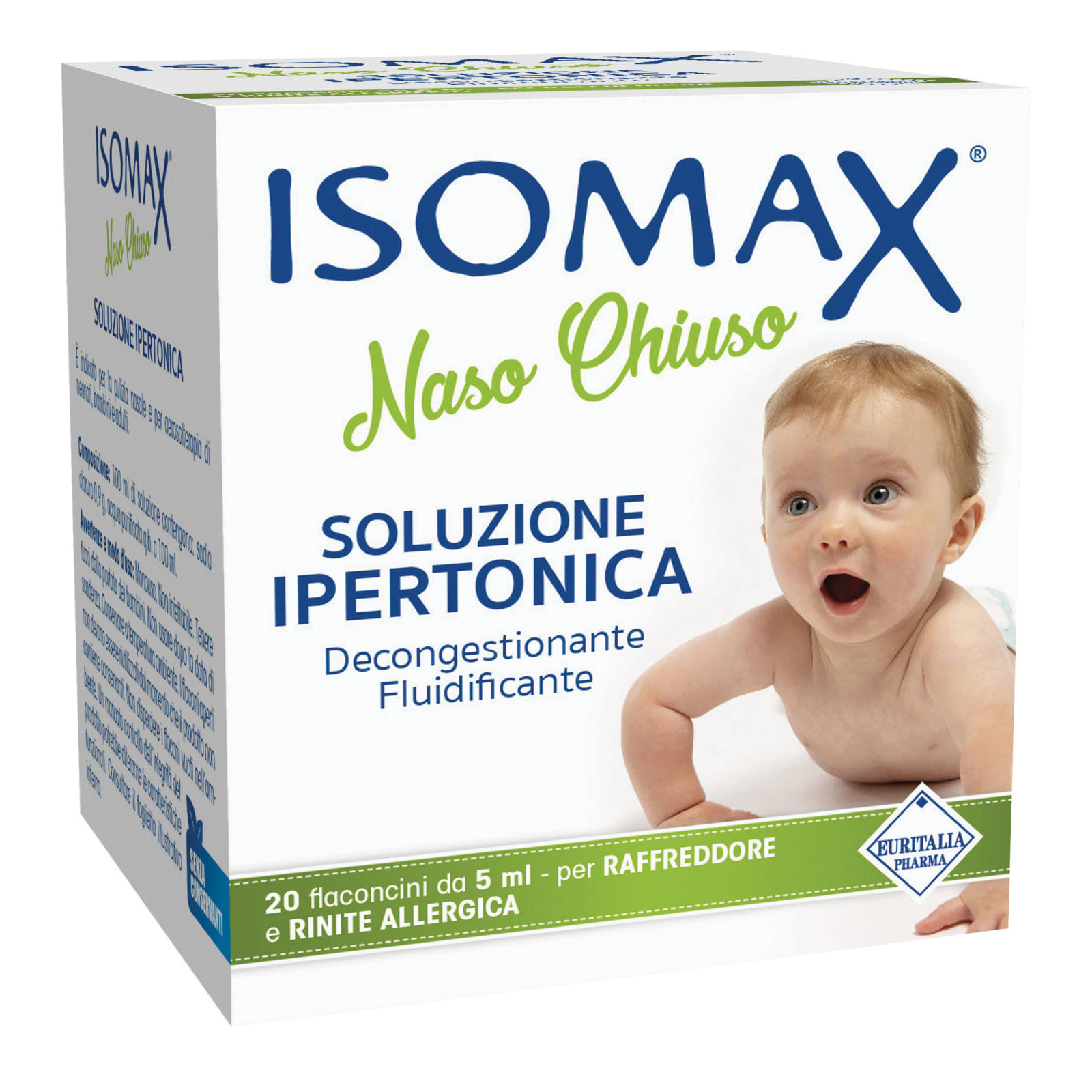 SOLUZIONE IPERTONICA ISOMAX NASO CHIUSO 20 FLACONCINI DA 5 ML