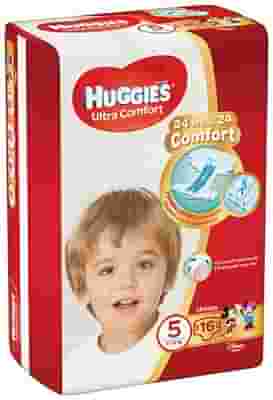 PANNOLINO HUGGIES ULTRA COMFORT BASE 5 16 PEZZI