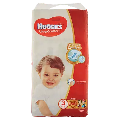 PANNOLINO HUGGIES ULTRA COMFORT GRANDE 3 56 PEZZI PANNOLINO HUGGIES ULTRA COMFORT GRANDE 3 56 PEZZI