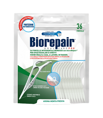 BIOREPAIR ORAL CARE ANTIBATTERICO FORCELLE INTERDENTALI MONOUSO 36 PEZZI