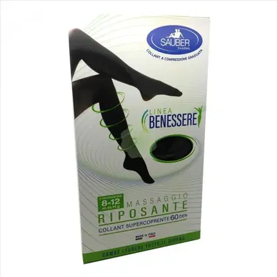COLLANT SUPERCOPRENTE SAUBER 8-12MMHG NERO 3 COLLANT SUPERCOPRENTE SAUBER 8-12MMHG NERO 3