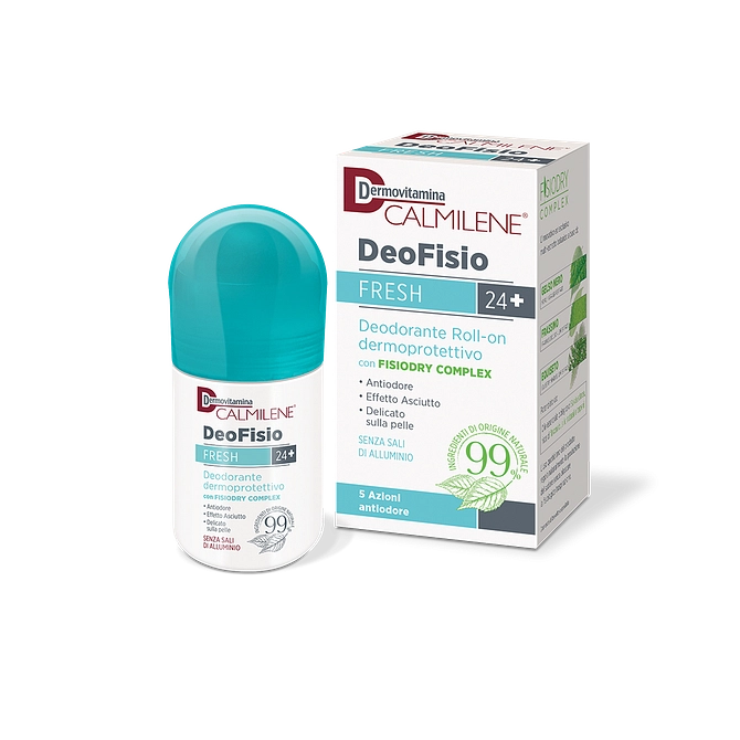 Dermovitamina Calmilene Deofisio Fresh 24+ Deodorante Roll On Dermoprotettivo 75 Ml