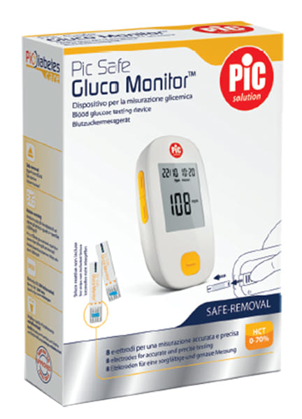 GLUCOMETRO CON MONITOR PIC GLUCO SAFE 1 PEZZO