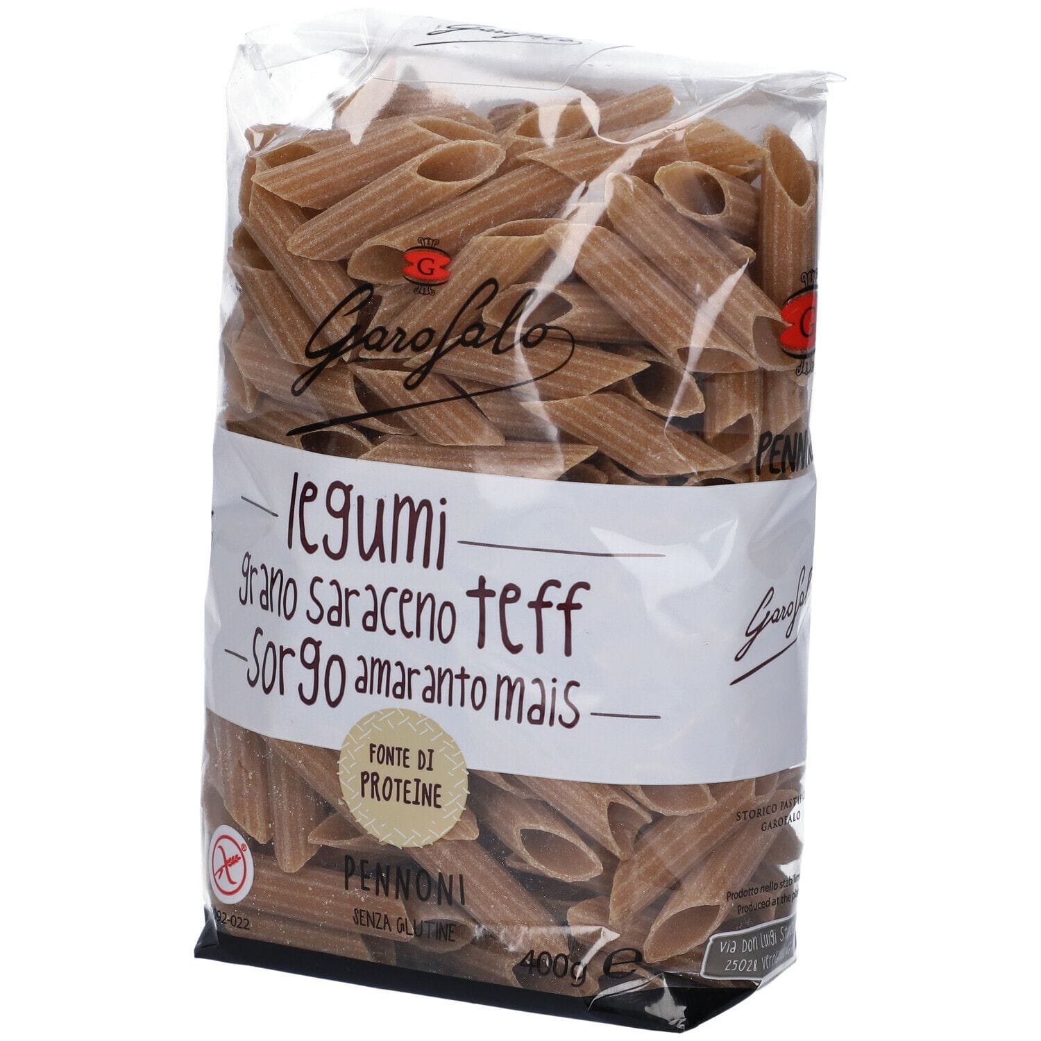 GAROFALO PENNONI PASTA SENZA GLUTINE LEGUMI E CEREALI 400 G