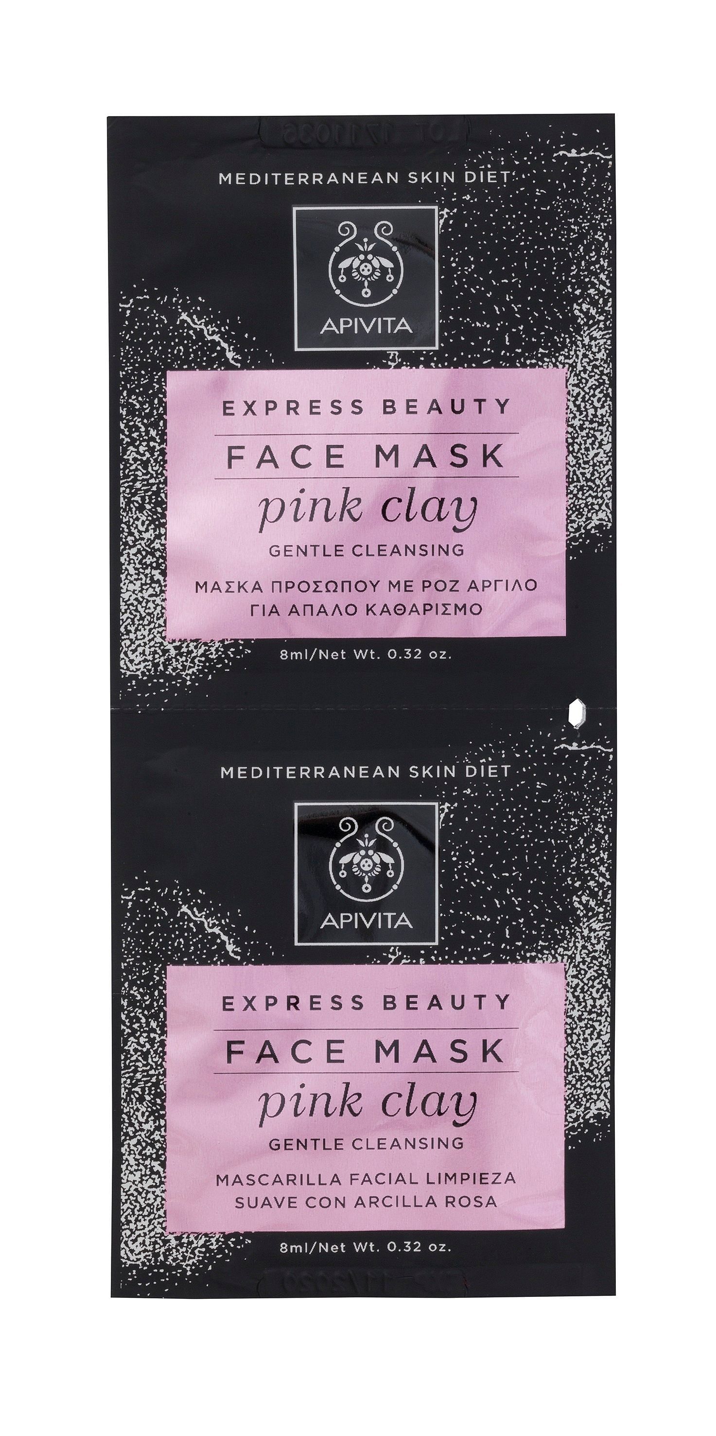 Apivita Express Pink Clay 2 X 8 Ml