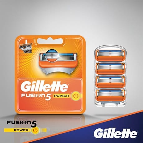 GILLETTE FUSION POWER LAME 4 PEZZI