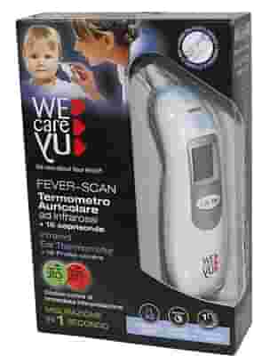 TERMOMETRO AURICOLARE WECAREYU FEVER-SCAN AD INFRAROSSI CON 10 COPRISONDA