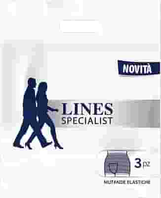 LINES SPECIALIST MUTANDA ELASTICA L 3 PEZZI