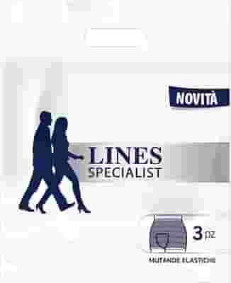 LINES SPECIALIST MUTANDA ELASTICA XL 3 PEZZI