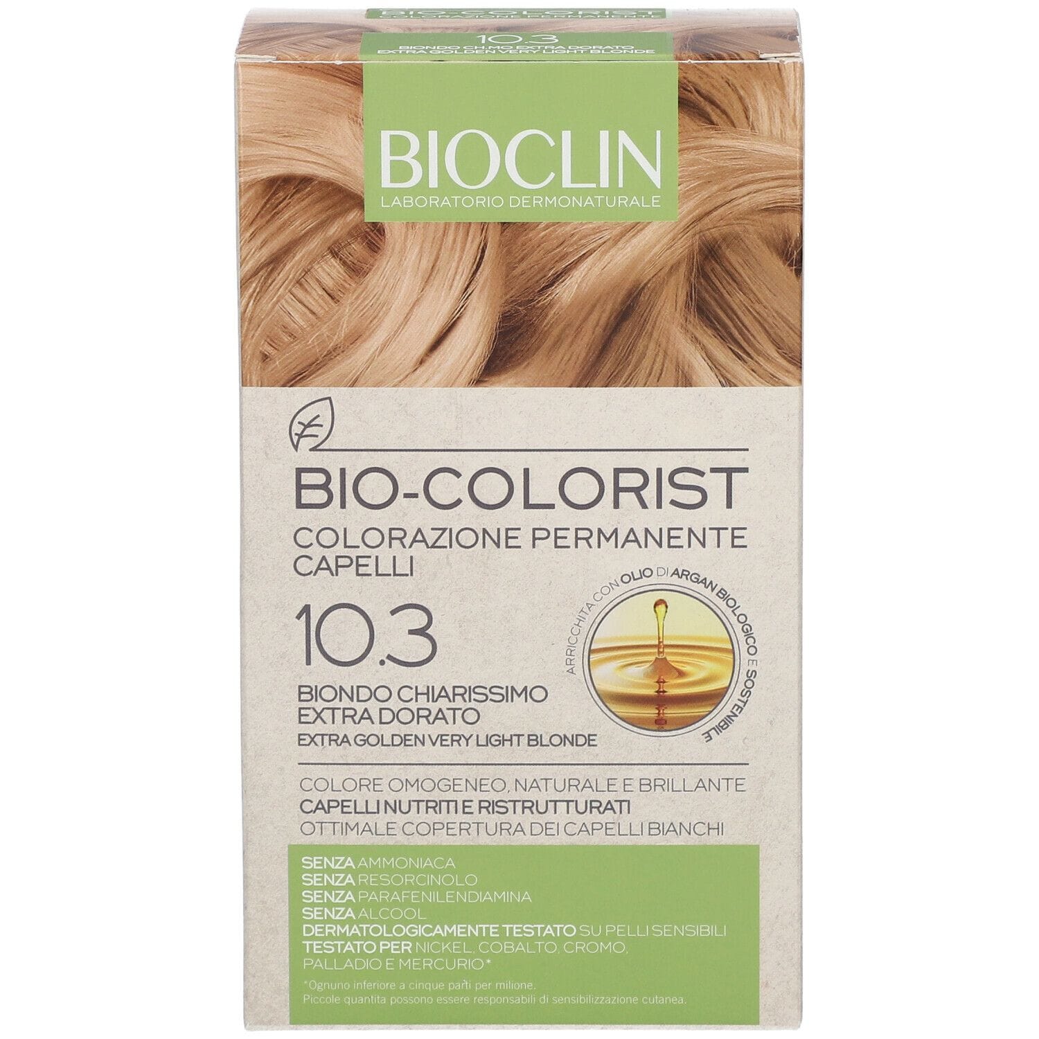 BIOCLIN BIO COLORIST 10,3 BIONDO CHIARISSIMO EXTRA DORATO