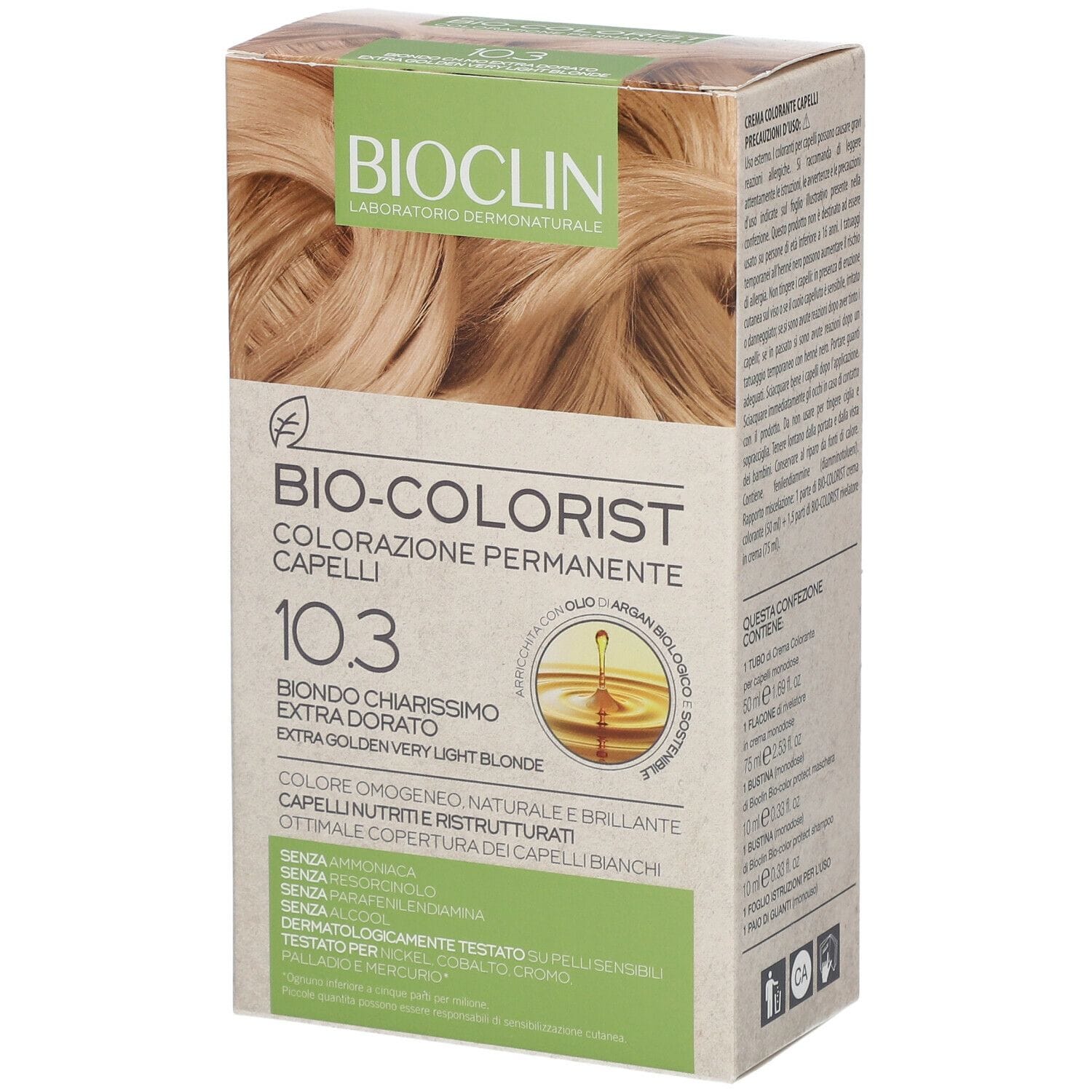 BIOCLIN BIO COLORIST 10,3 BIONDO CHIARISSIMO EXTRA DORATO