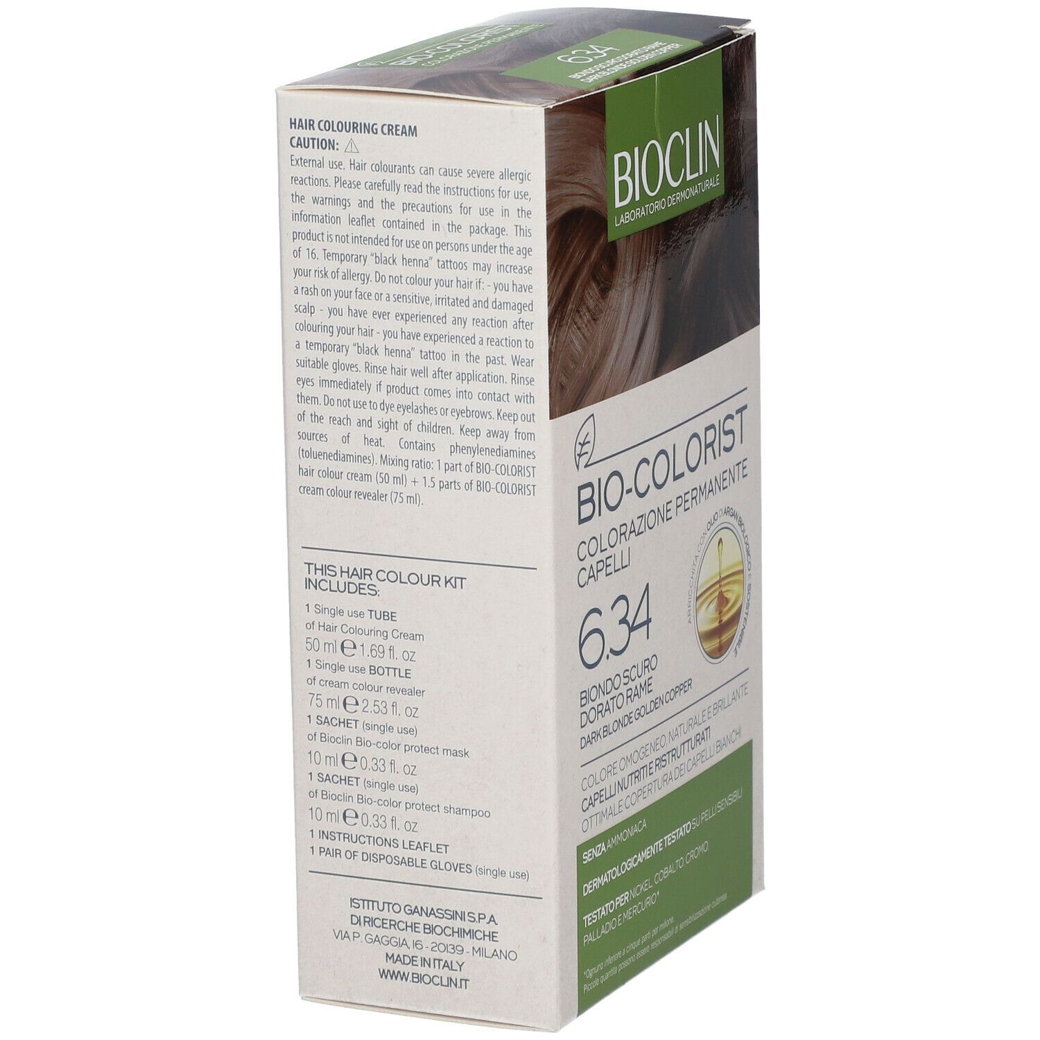 BIOCLIN BIO COLORIST 6,34 BIONDO SCURO DORATO RAME