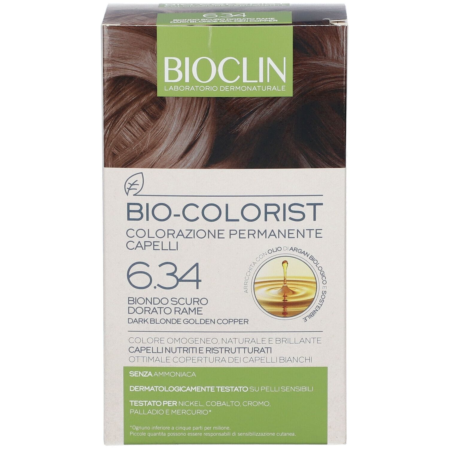 BIOCLIN BIO COLORIST 6,34 BIONDO SCURO DORATO RAME