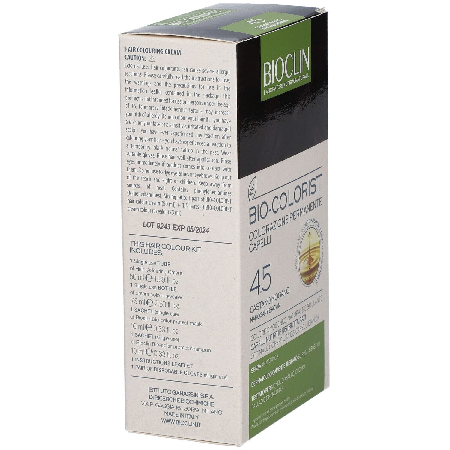 BIOCLIN BIO COLORIST 4,5 CASTANO MOGANO