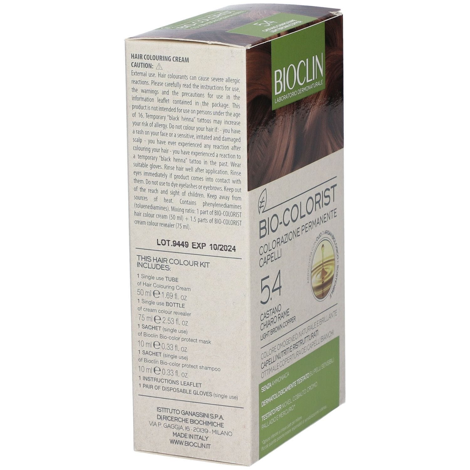 BIOCLIN BIO COLORIST 5,4 CASTANO CHIARO RAME