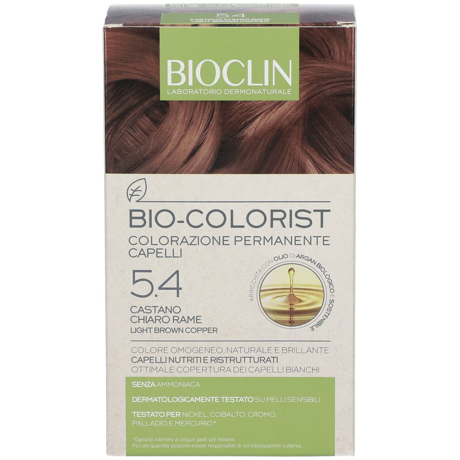 BIOCLIN BIO COLORIST 5,4 CASTANO CHIARO RAME