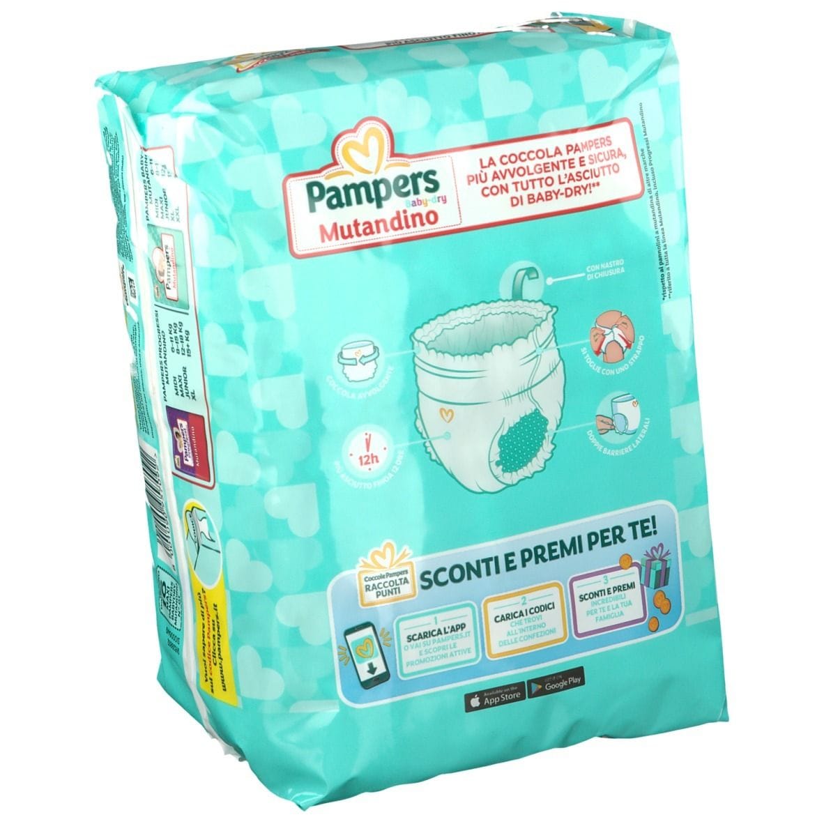 PAMPERS BABY DRY MUTANDINA MAXI 4 SMALL PACK 16 PEZZI