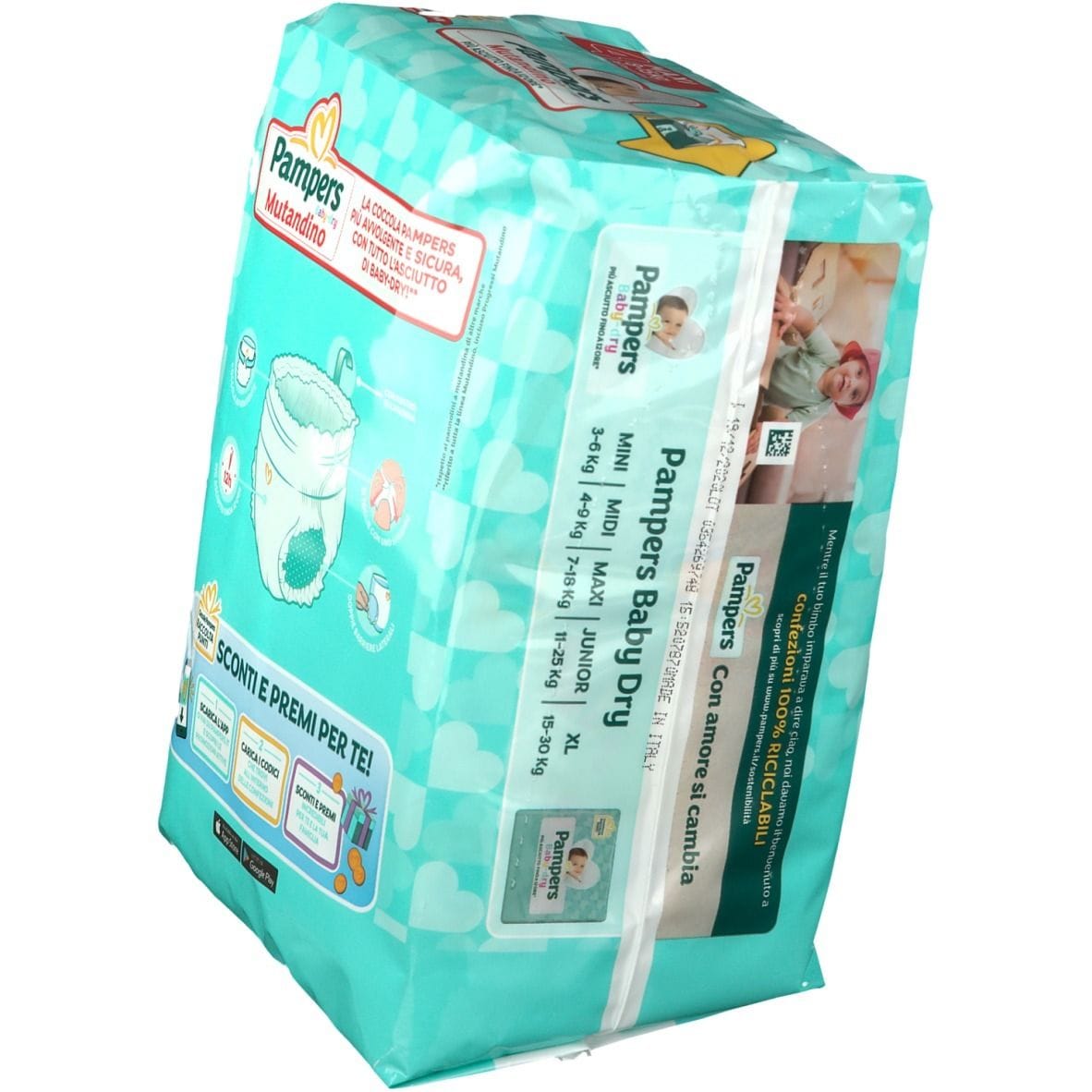 PAMPERS BABY DRY MUTANDINA MAXI 4 SMALL PACK 16 PEZZI