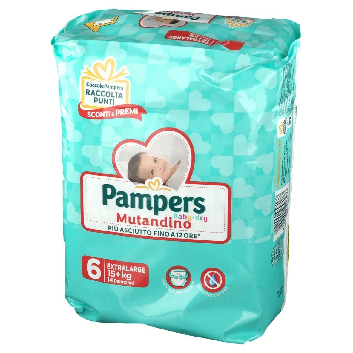 PAMPERS BABY DRY MUTANDINA XL 6 SMALL PACK 14 PEZZI