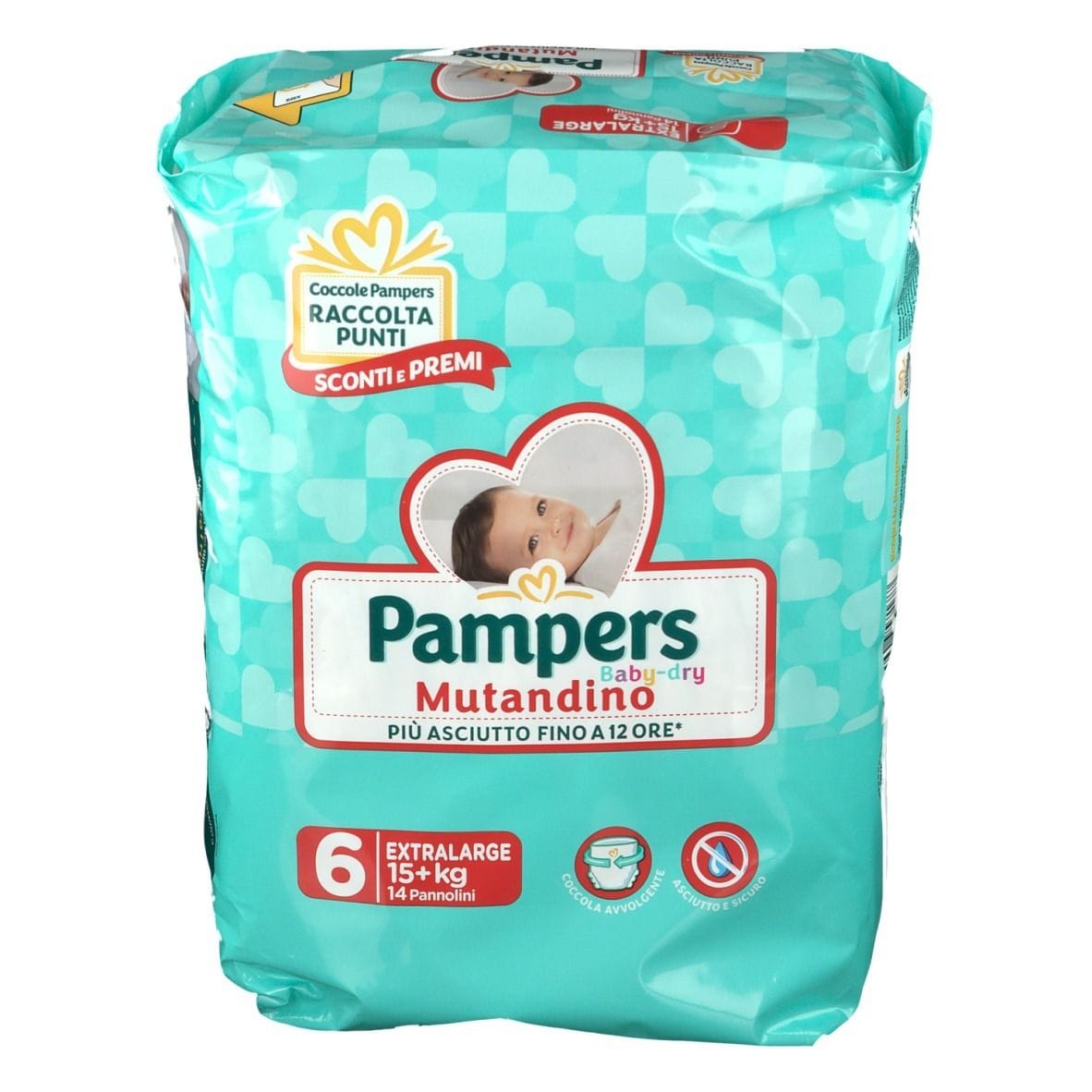 PAMPERS BABY DRY MUTANDINA XL 6 SMALL PACK 14 PEZZI