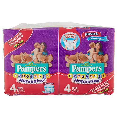 Pampers Progressi Mutandino Maxi 38 Pezzi