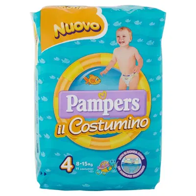 PAMPERS COSTUMINO BABY SHARK CP S 4-5 11 PEZZI PAMPERS COSTUMINO BABY SHARK CP S 4-5 11 PEZZI