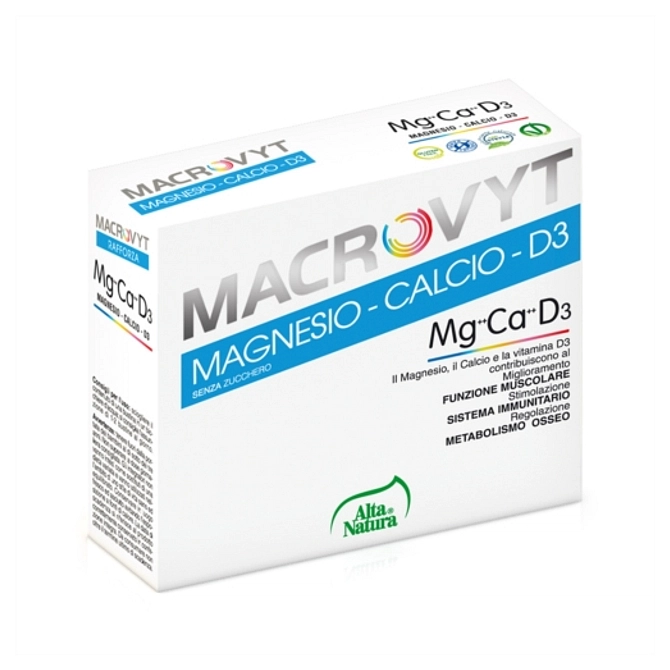 Macrovyt Magnesio/Calcio/Vitamina D3 18 Bustine