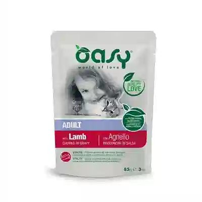 OASY WET CAT BOCCONCINI ADULT LAMB 85 G