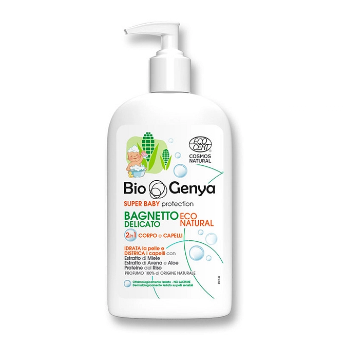 Biogenya Super Baby Protection 2 In1 Corpo E Capelli Bagnetto Delicato Bio 400 Ml