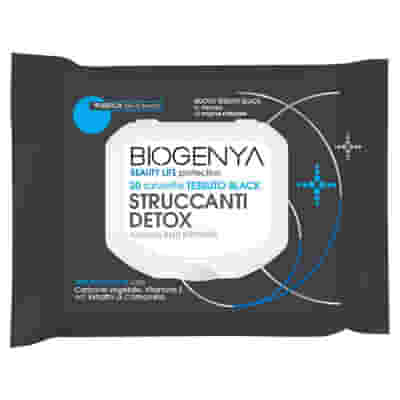 BIOGENYA BEAUTY LIFE PROTECTION 20 SALVIETTE TESSUTO BLACK STRUCCANTI DETOX