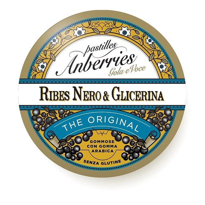 Anberries Classiche Ribes Nero & Glicerina Caramelle 55 G
