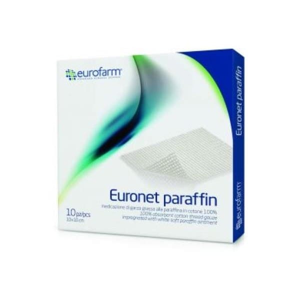 Medicazione Sterile In Garza Grassa Paraffinata Euronet Paraffin 10 X10 Cm 10 Pezzi