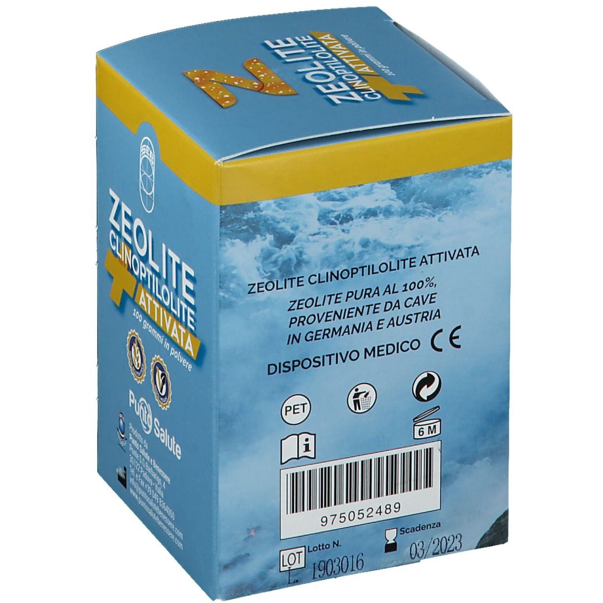 ZEOLITE CLINOPTILOLITE ATTIVATA SUPREMA POLVERE 100G