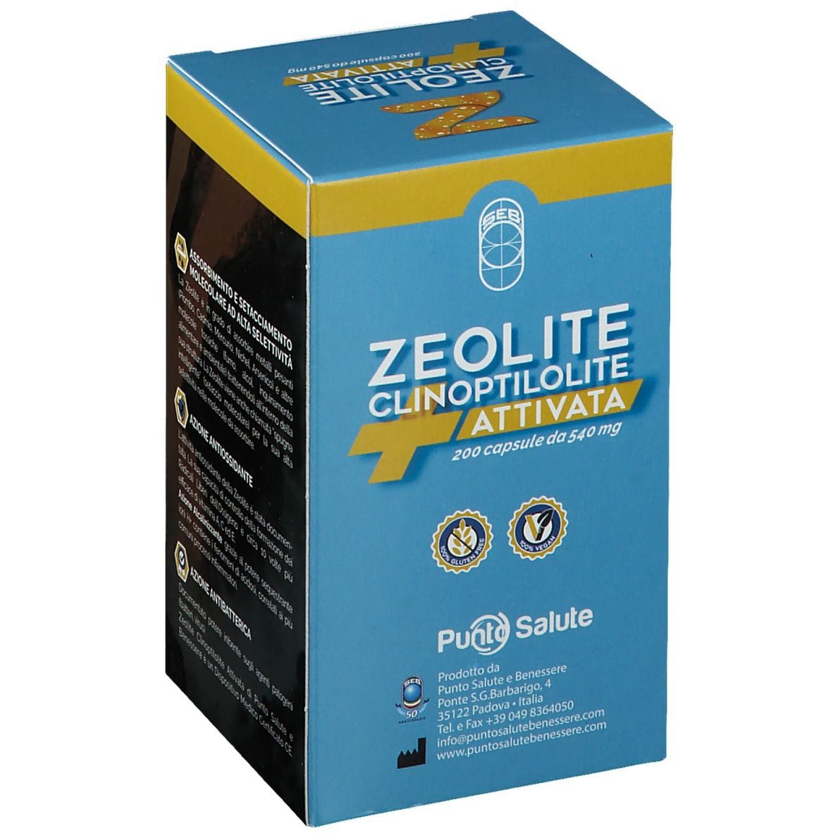 ZEOLITE CLINOPTILOLITE ATTIVATA SUPREMA 200 CAPSULE 540 MG 108 G