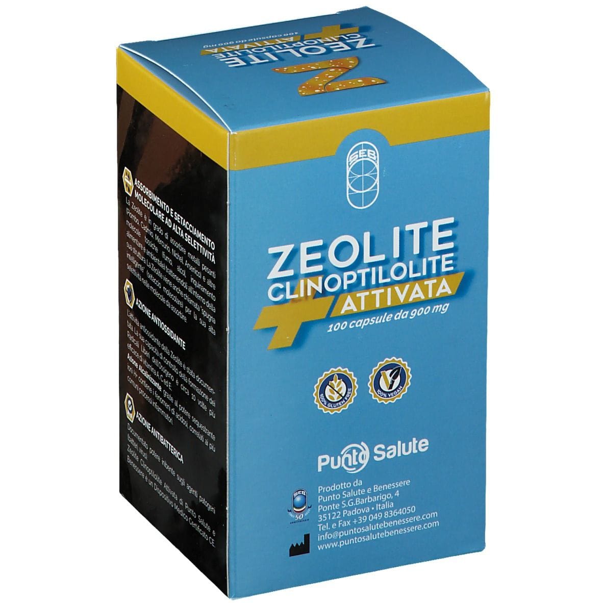 ZEOLITE CLINOPTILOLITE ATTIVATA SUPREMA 100 CAPSULE 918 MG