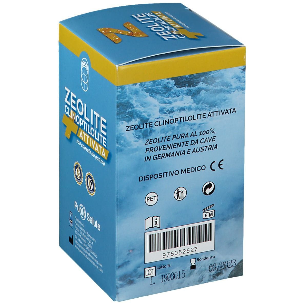 ZEOLITE CLINOPTILOLITE ATTIVATA SUPREMA 100 CAPSULE 918 MG