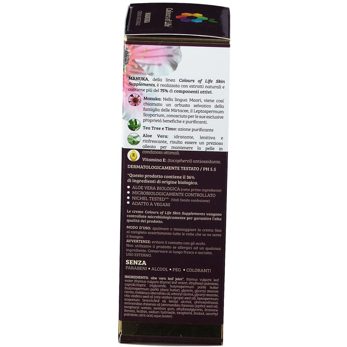 COLOURS OF LIFE SKIN SUPPLEMENT MANUKA CREMA 100 ML