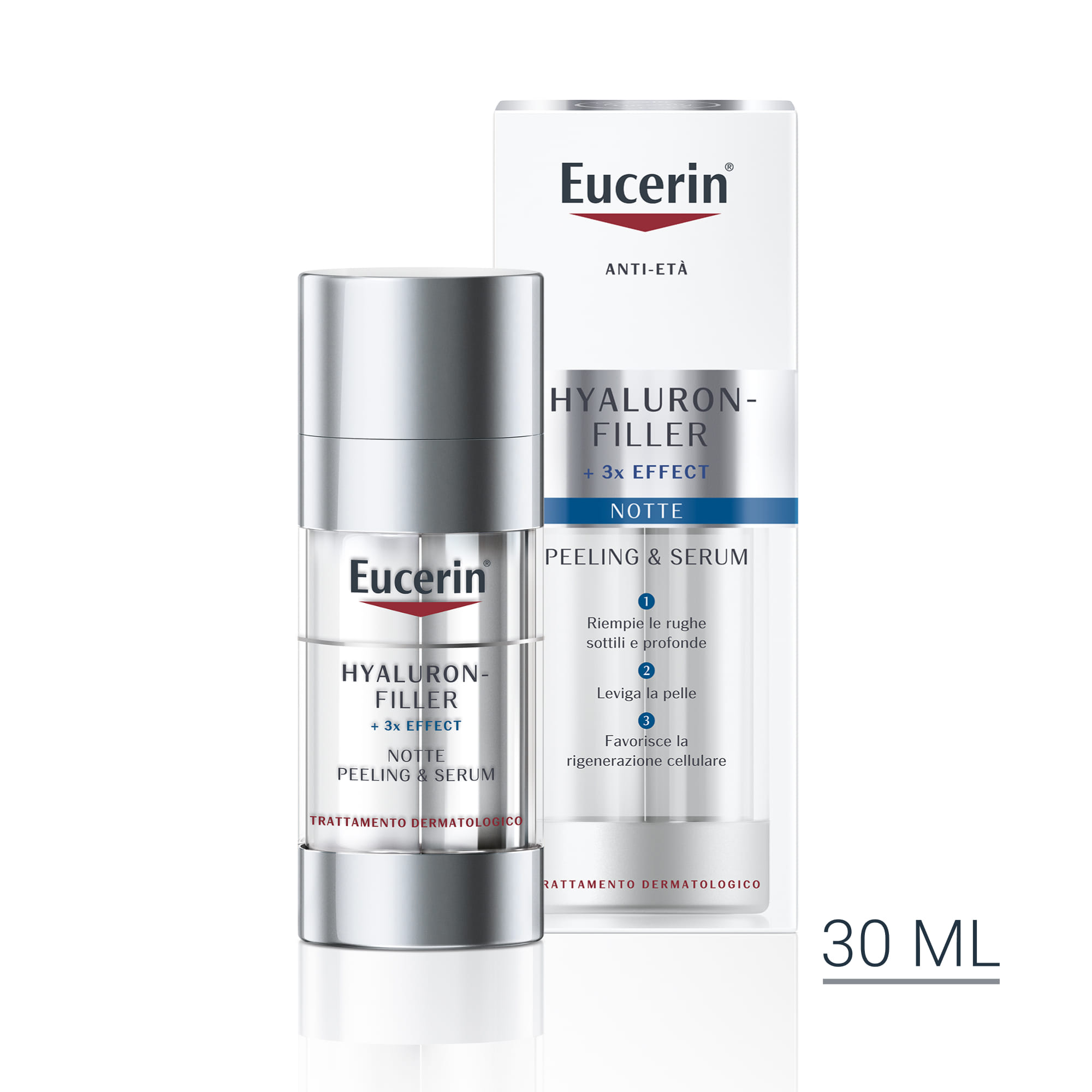 EUCERIN HYALURON-FILLER PEELING & SERUM NOTTE 30 ML