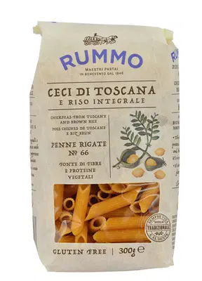 RUMMO PENNE RIGATE N 66 CECI DI TOSCANA E RISO INTEGRALE 300 G RUMMO PENNE RIGATE N 66 CECI DI TOSCANA E RISO INTEGRALE 300 G