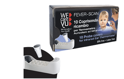 COPPELLE RICAMBIO PER TERMOMETRO INFRAROSSI WECAREYU FEVER-SCAN 10 PEZZI